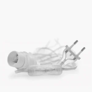 Kabel 5 m - med bryter - Transparent