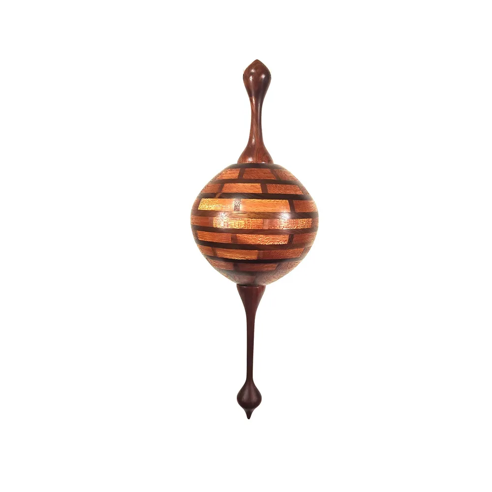 Ornament Hengende Dreid Valnøtt/Mahogny 30cm
