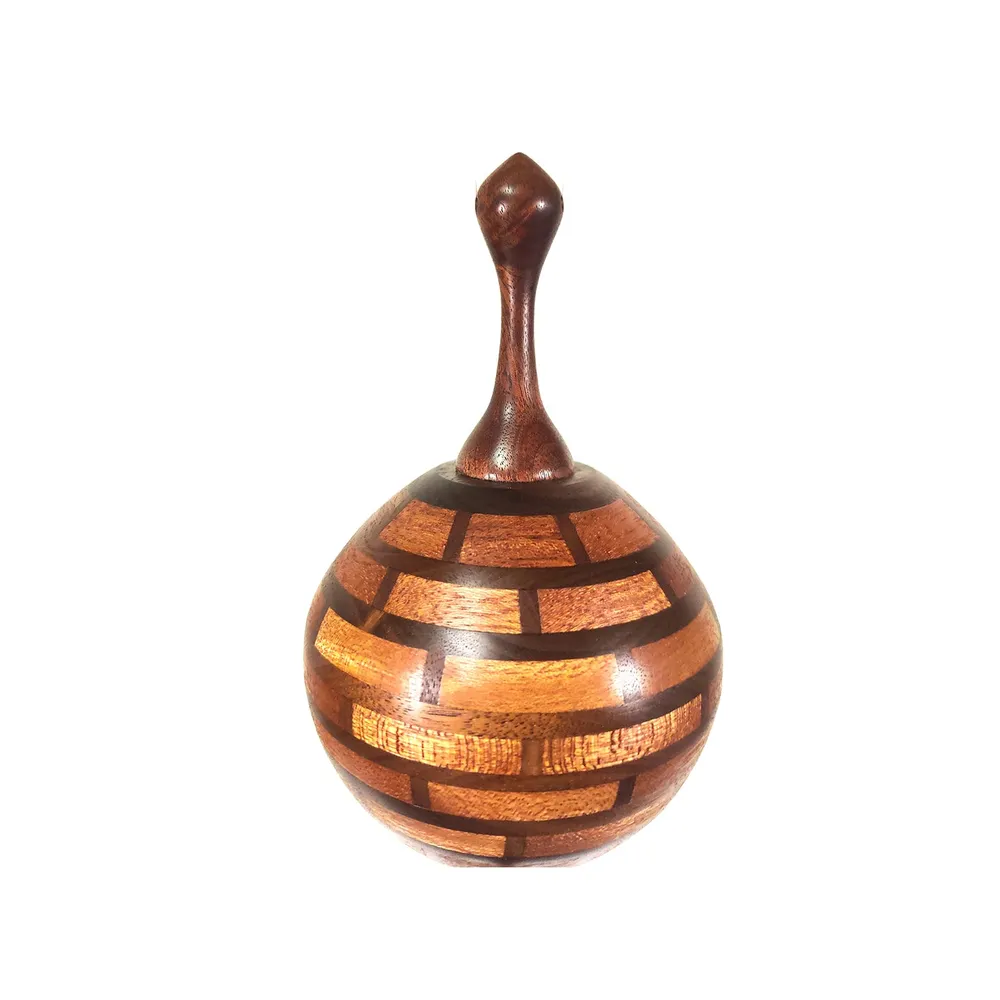 Ornament Hengende Dreid Valnøtt/Mahogny 30cm