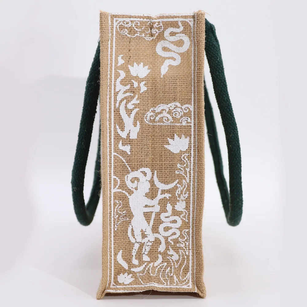 Jute handlenett, djevel tarot-design