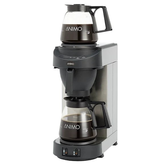 Animo Kaffetrakter M200 med vanntilkobling 2 x 1,8 liter kanner