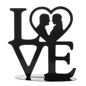 Kaketopp silhuett Love
