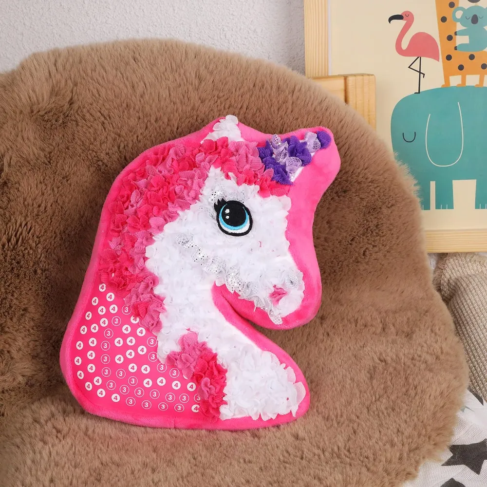 DIY Pillow - Fluffy fun - Myk enhjørningspute