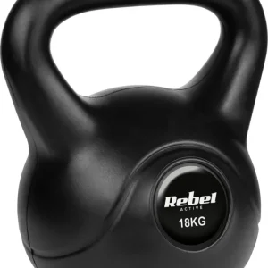 Kettlebell 18kg Bitumen, Ergonomisk Og Stabil – Rebel Active 2319