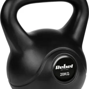 Kettlebell 20kg Med Justerbar Vekt, Bitumenfyllt PVC – Rebel Active 2320