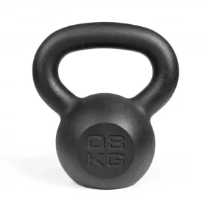 Kettlebell 8kg støpejern, ergonomisk grep hjemmetrening – Zipro