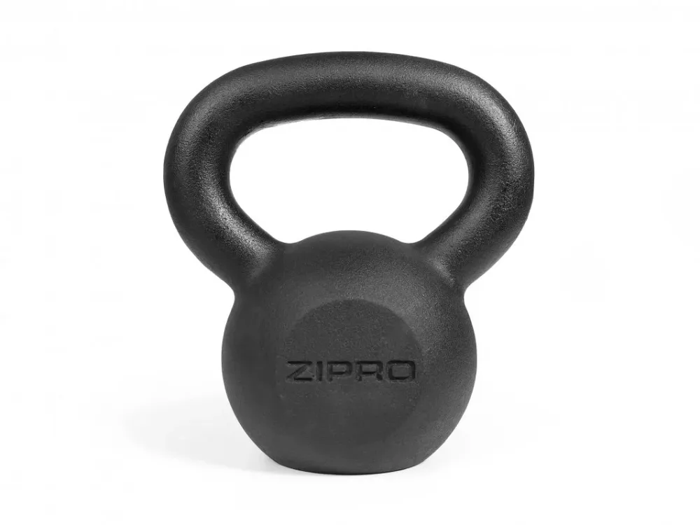 Kettlebell 8kg støpejern, ergonomisk grep hjemmetrening – Zipro