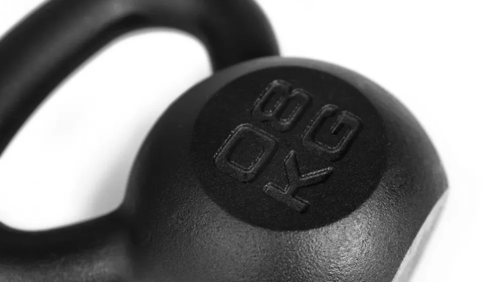 Kettlebell 8kg støpejern, ergonomisk grep hjemmetrening – Zipro