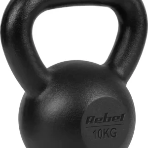 Kettlebell Trenings 10kg støpejern med ergonomisk grep Rebel Active