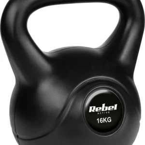Kettlebell Trenings 16kg bitumen hjemmetrening Rebel Active 2318