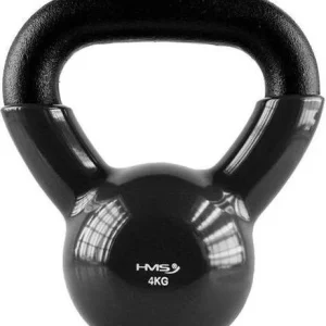 Kettlebell Trenings 4kg vinylbelagt støpejern hjemmetrening Kettlebell HMS KNV04