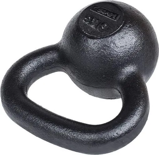 Kettlebell Trenings 6kg støpejern med flat bunn hjemmetrening Kettlebell HMS KZG06