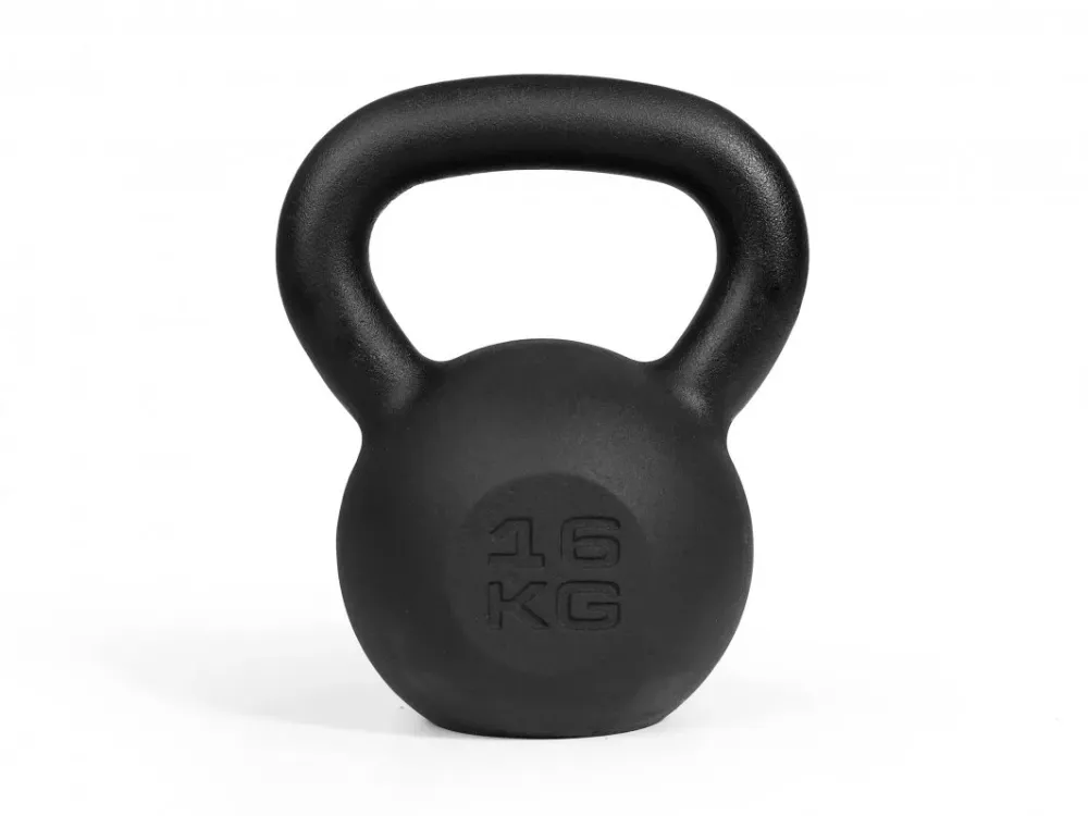 Kettlebell Trenings 16 8kg støpejern, ergonomisk grep hjemmetrening – Zipro