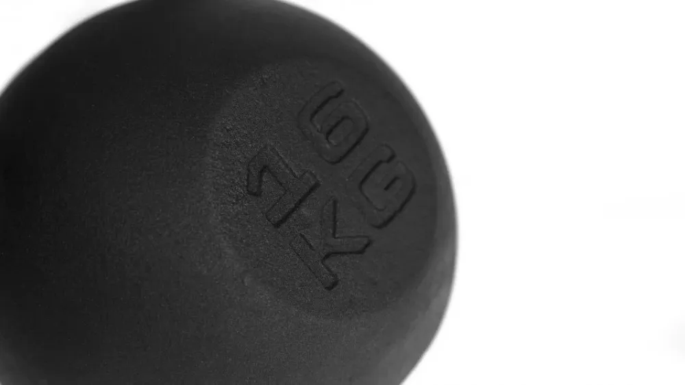 Kettlebell Trenings 16 8kg støpejern, ergonomisk grep hjemmetrening – Zipro