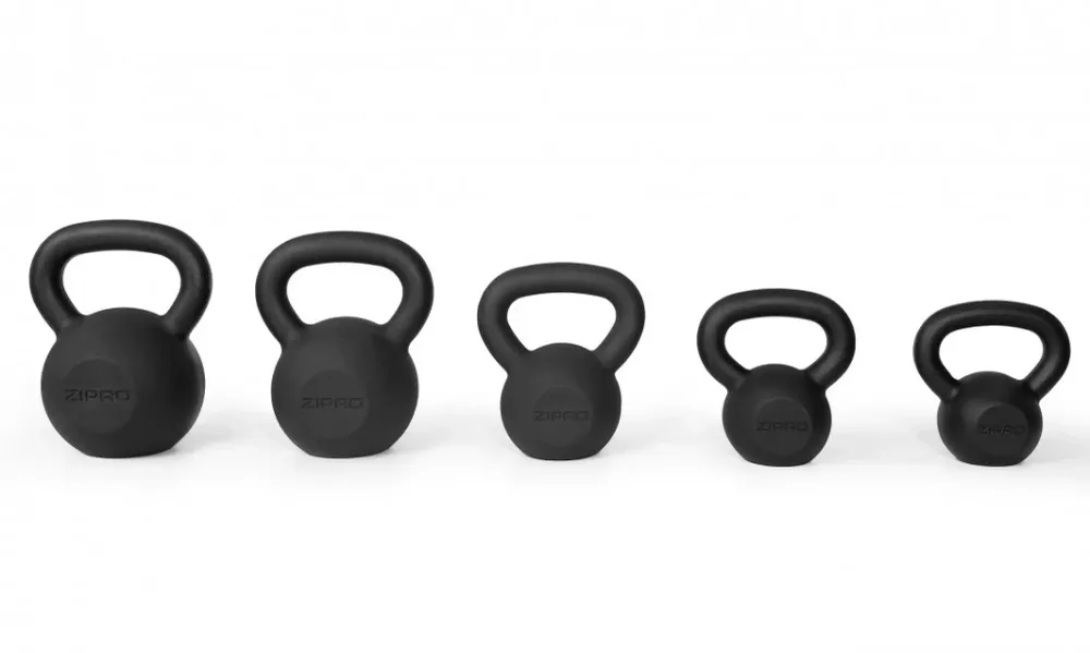 Kettlebell Trenings 16 8kg støpejern, ergonomisk grep hjemmetrening – Zipro
