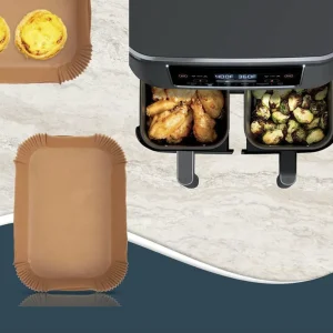 Airfryer papirformer, rektangulær - 100 stk
