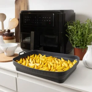 Airfryer silikonform til dobbelt skuffe