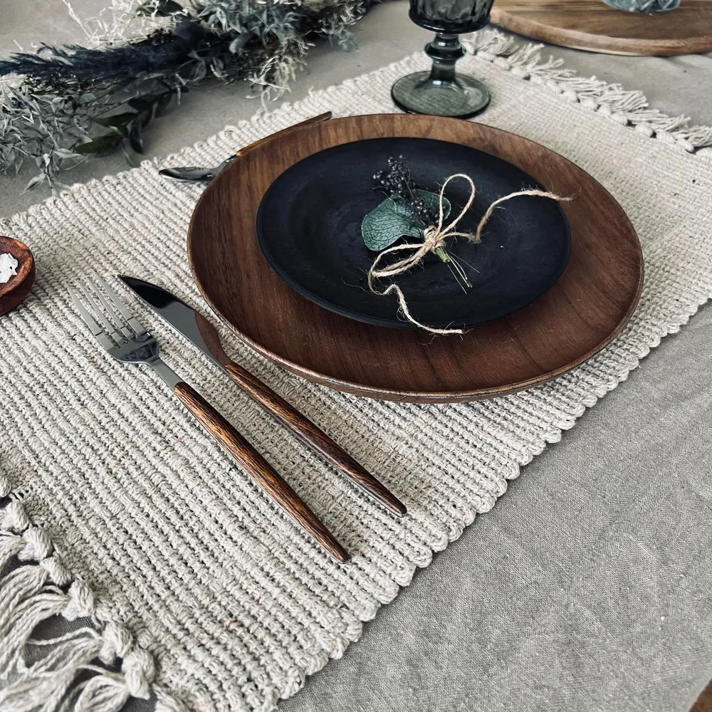 Bordbrikke Natur - Recycling Cotton