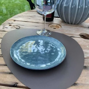 Bordbrikke - Oval Brun