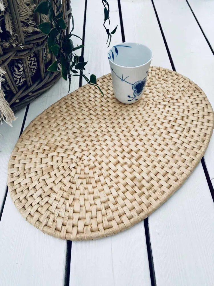Bordbrikke - Oval Natur