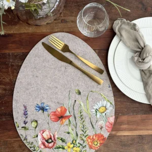 Bordbrikke påske - Beige oval