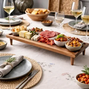 Brett med ben i akasietre - Perfekt til tapas