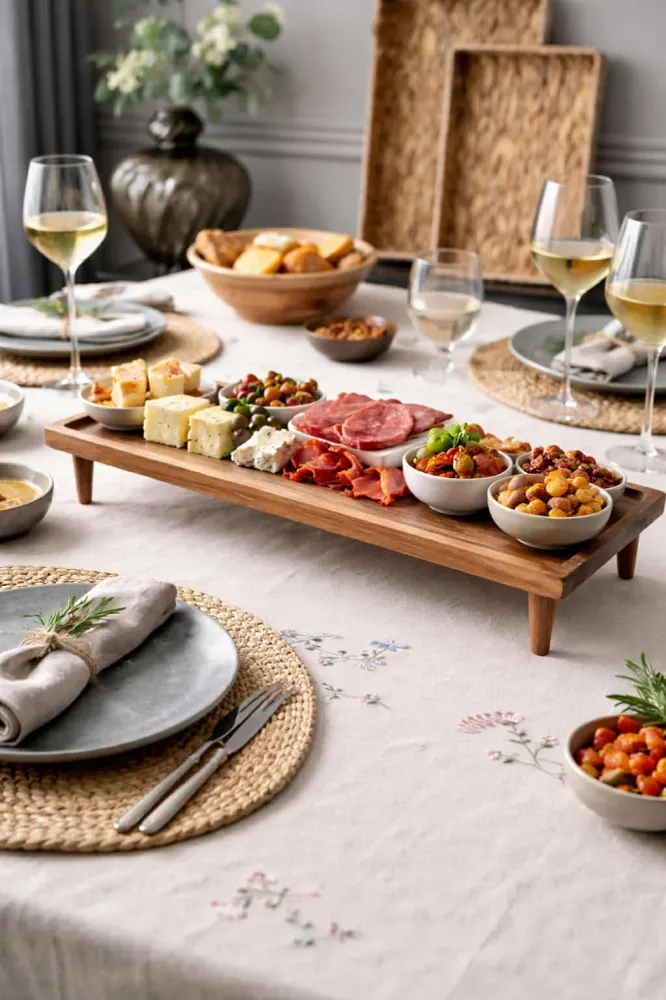 Brett med ben i akasietre - Perfekt til tapas