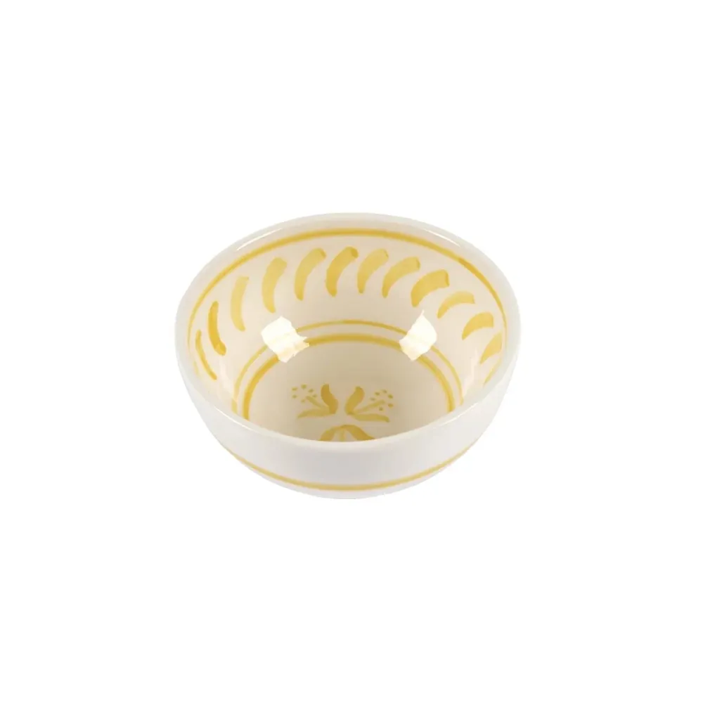 COTTAGE FLOWER SMALL BOWL 14CM YELLOW