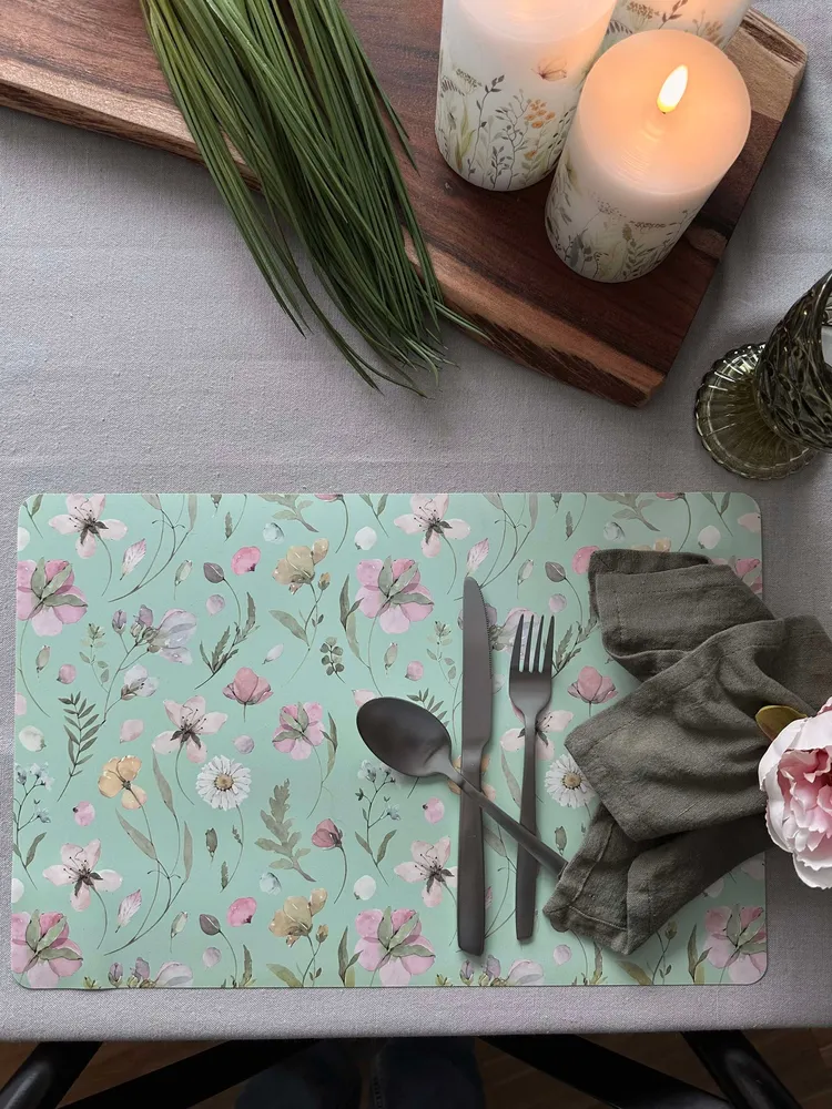 Dekkebrikke Flora - Dusty green