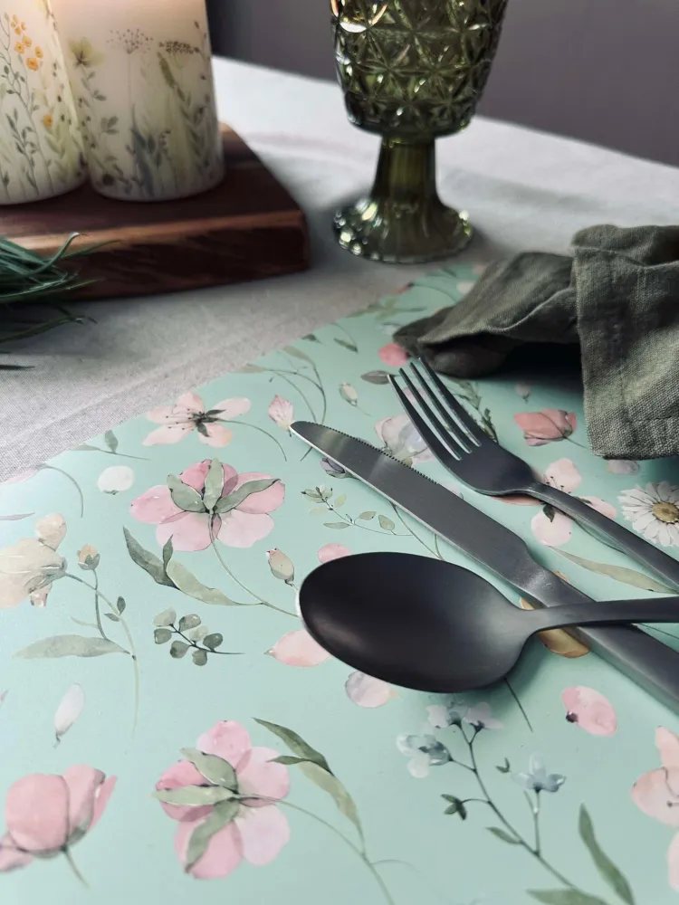 Dekkebrikke Flora - Dusty green