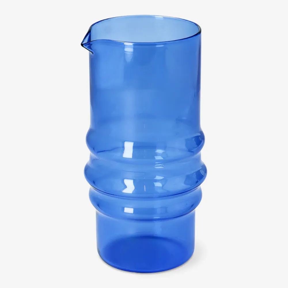 Designerkolleksjon - Blå glasskanne - 800 ml
