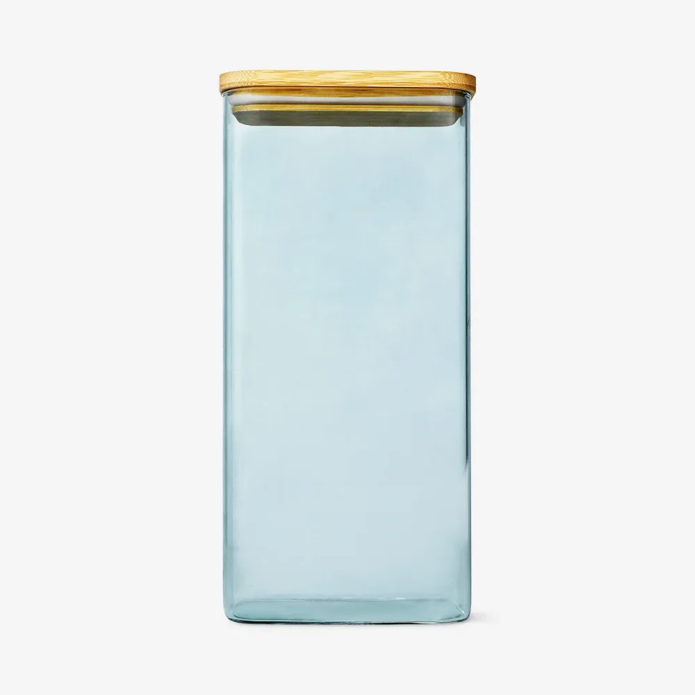 Designerkolleksjon - Grønn oppbevaringsbeholder i glass med lokk - 2,3 l