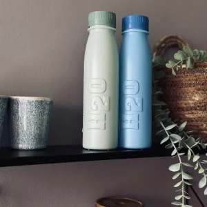 Drikkeflaske H2O 500 ml - Grønn / Blå Mix