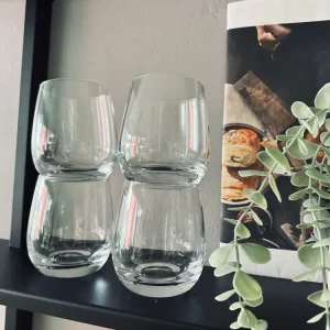 Drikkeglass i klart glass – 4 stk