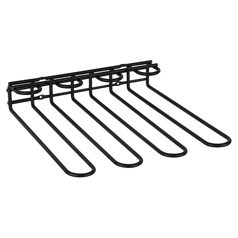 Glassskinne - metall - opptil 12 glass