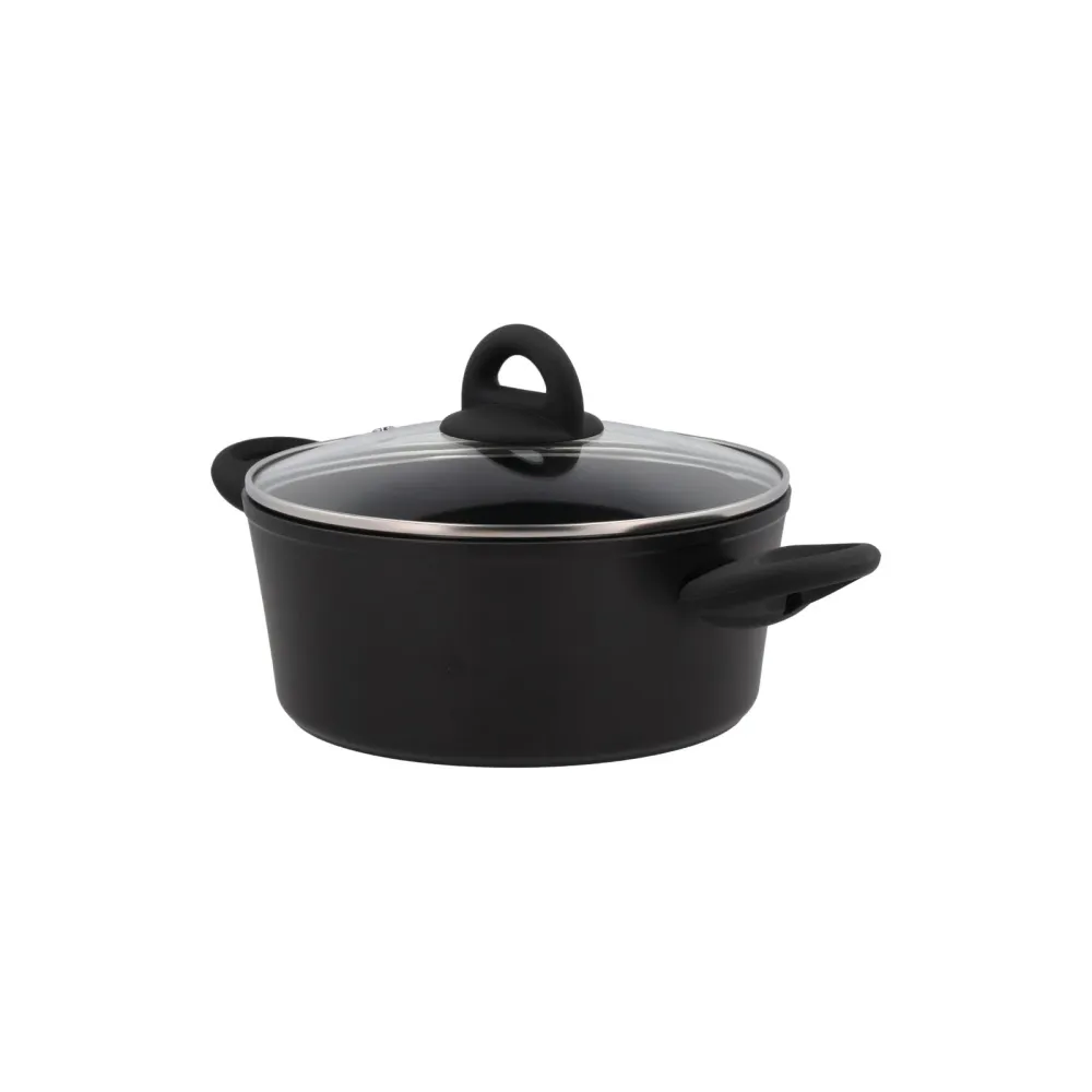 Gryte - Med glasslokk - Aluminium/keramisk belegg