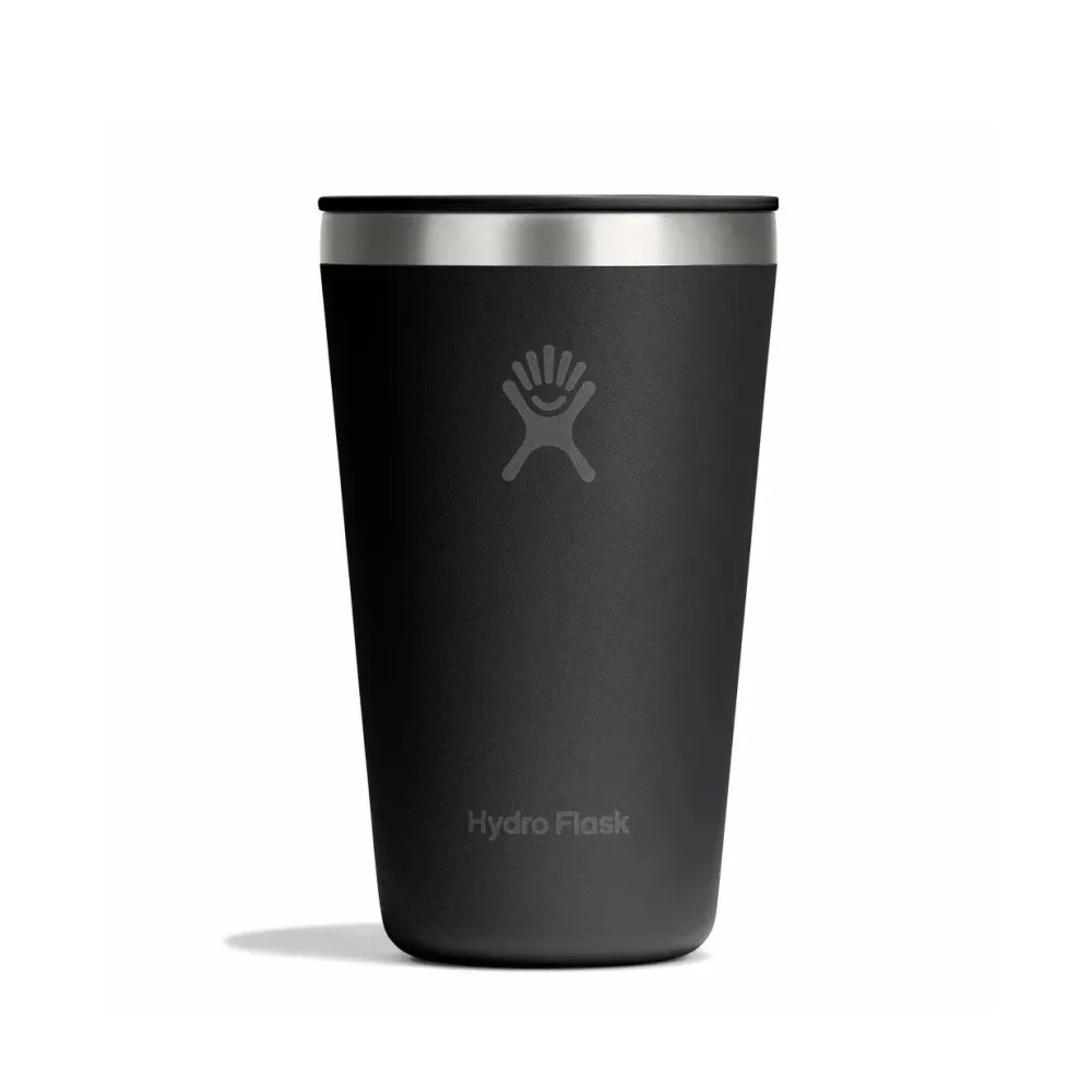 Hydro Flask All Around Tumbler Press- Lid 16oz, Tonal Black