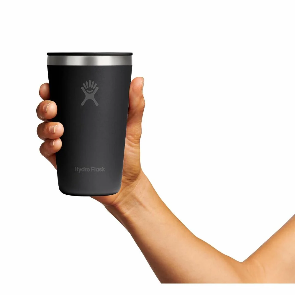 Hydro Flask All Around Tumbler Press- Lid 16oz, Tonal Black