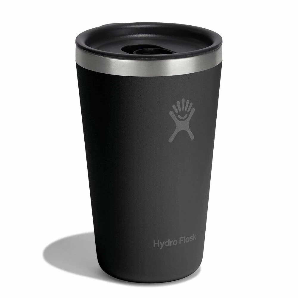 Hydro Flask All Around Tumbler Press- Lid 16oz, Tonal Black