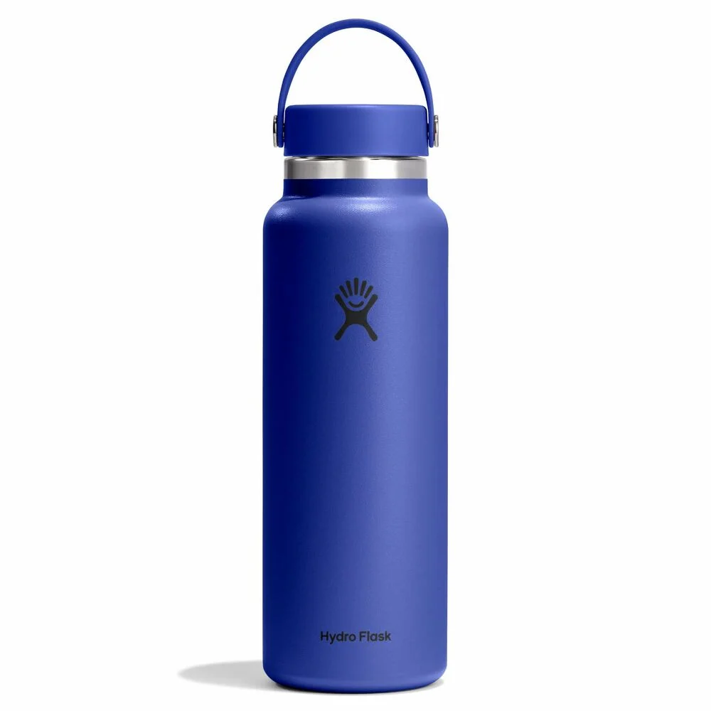Hydro Flask Wide Mouth Bottle Flex Cap 40oz, Capri Blue