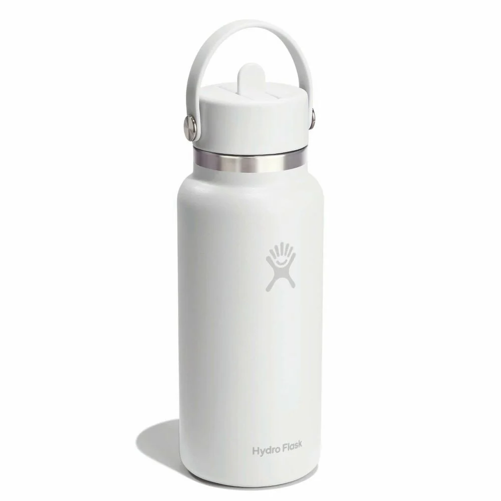 Hydro Flask Wide Mouth Flex Straw Cap 32oz, White