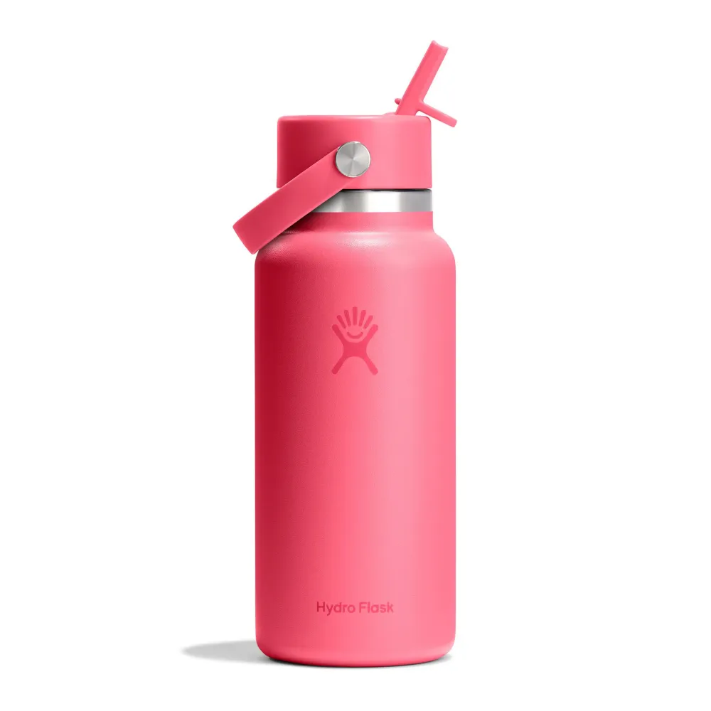 Hydro Flask Wide Mouth Flex Straw Cap 32oz, Popstar Pink