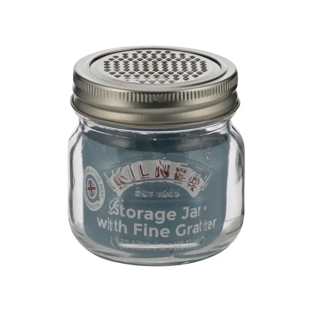 Kilner oppbevaringskrukke med rivetopp.