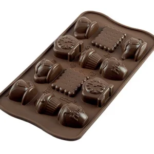 Konfektform med antikkfigurer