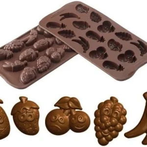 Konfektform med fruktmotiver