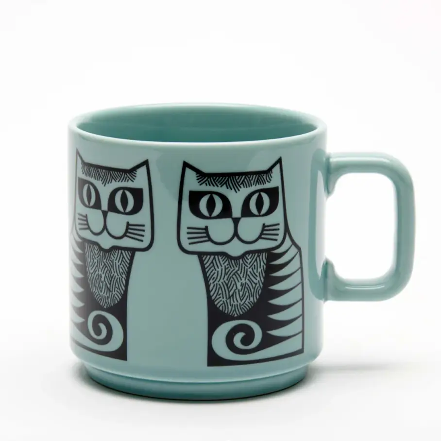 Magpie x Hornsea Mug, Cat Teal