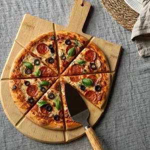 Pizzaskjærebrett med 2 redskaper