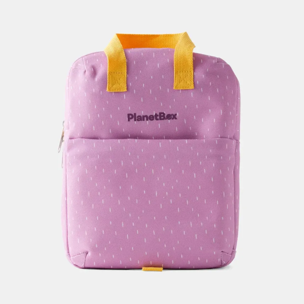 PlanetBox Lunch Tote Bag, Pansy Dashes