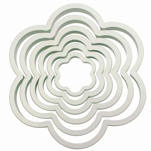 PME Ustikkersett i plast -Blomster- 6 stk