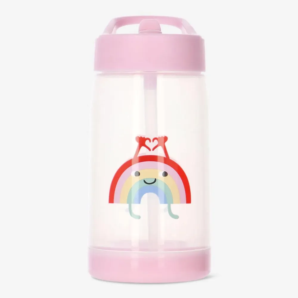 Rosa drikkeflaske. 420 ml
